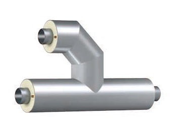 Тройник стальной параллельный 219х6,0-1-ППУ-ОЦ