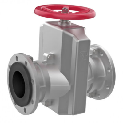 Задвижка шланговая Ду 350 Ру 10 фланцевая