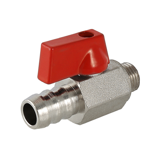 Кран шаровой VALTEC 1/4" Ду8 Ру40 дренажный со штуцером VT.435.N.02 3
