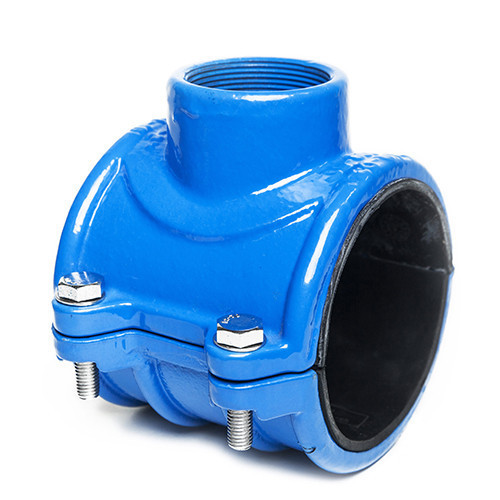 Седелка резьбовая для пластиковых труб UR-CAST UR-03 DN 50 x 1'' PN 16 чугунная 1