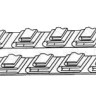Уплотнительный коврик УК-СЛ-УТК-630 из скального листа 3