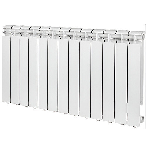 Радиатор битметаллический STOUT TITAN 350 VENTIL 13 секций нижнее правое подключение белый