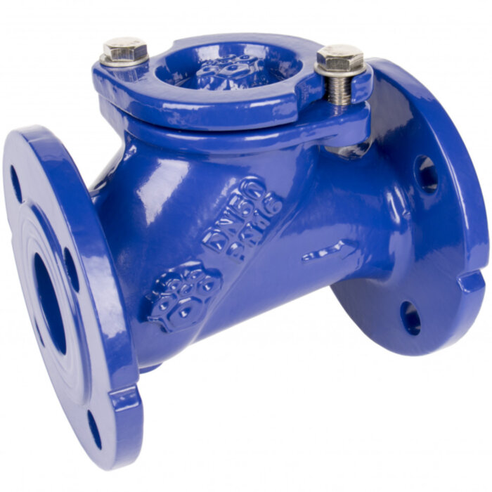 Клапан обратный шаровый фланцевый РАШВОРК 405 Ду350 Ру16 чугунный