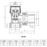 Клапан радиаторный VALFEX VF.031.T ВР-НР 3/4" DN 20 PN 10 термостатический угловой 2