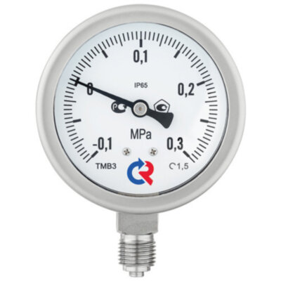 Манометр РОСМА ТМ-321Р.00 (0...1 МПа) Байонет Дкорп=63мм кл. 1,5 G1/4" коррозионностойкий виброустойчивый радиальный 00000033213
