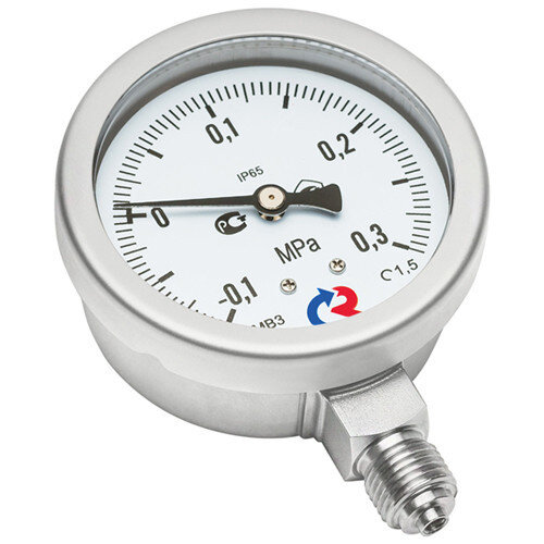 Манометр РОСМА ТМ-321Р.00 (0...1 МПа) Байонет Дкорп=63мм кл. 1,5 G1/4" коррозионностойкий виброустойчивый радиальный 00000033213