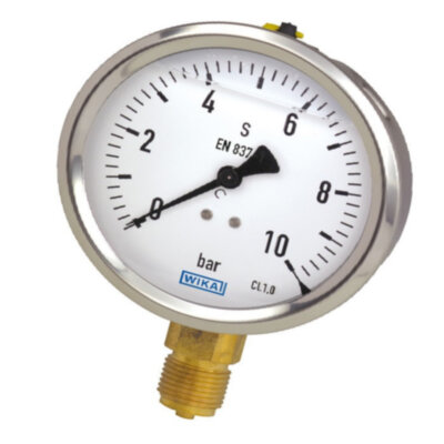 Манометр 111.10.100 радиальный Дк100мм 0-16 кгс/см2 кл.1,6 М20х1,5 Wika 9329083