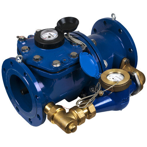 Счетчик комбинированный Декаст СТВК 2 100/20 ДГ (100/10 л на имп.) двухкорпусный