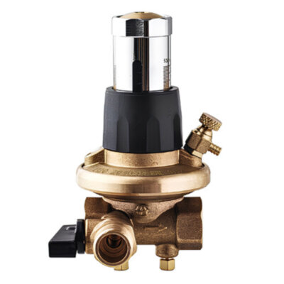 Балансировочный клапан латунный Aquasfera EURO 2010 DN 20 PN 16 резьба - 3/4''x1/2'', автоматический со спускником, резьбовой ВР-ВР, 2010-02