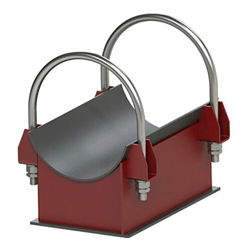 Опора 2-168-150 МН 4011-62 хомутовая скользящая