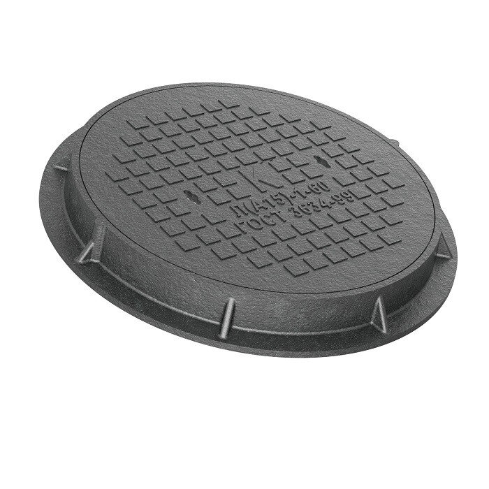 Люк чугунный тип Л (А15) ГОСТ 3634-99, 1-60