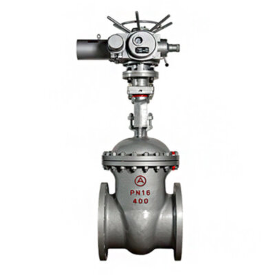 Задвижка 30с941нж Ду125 Ру16 с электроприводом клиновая стальная фланцевая