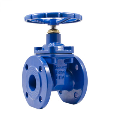 Задвижка ADL ГРАНАР KR20 Ду 250 Ру 16 фланцевая клиновая чугунная под штурвал с электроприводом с обрезиненным клином