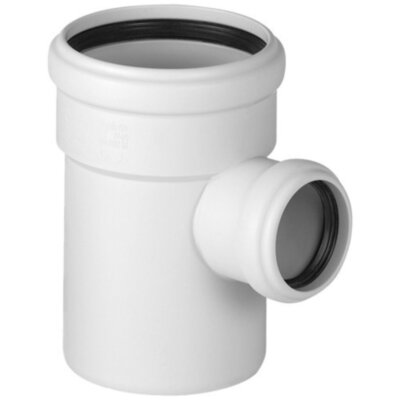 Тройник канализационный бесшумный PP-MD Ostendorf Skolan Safe SKEA DN 125/110х87°