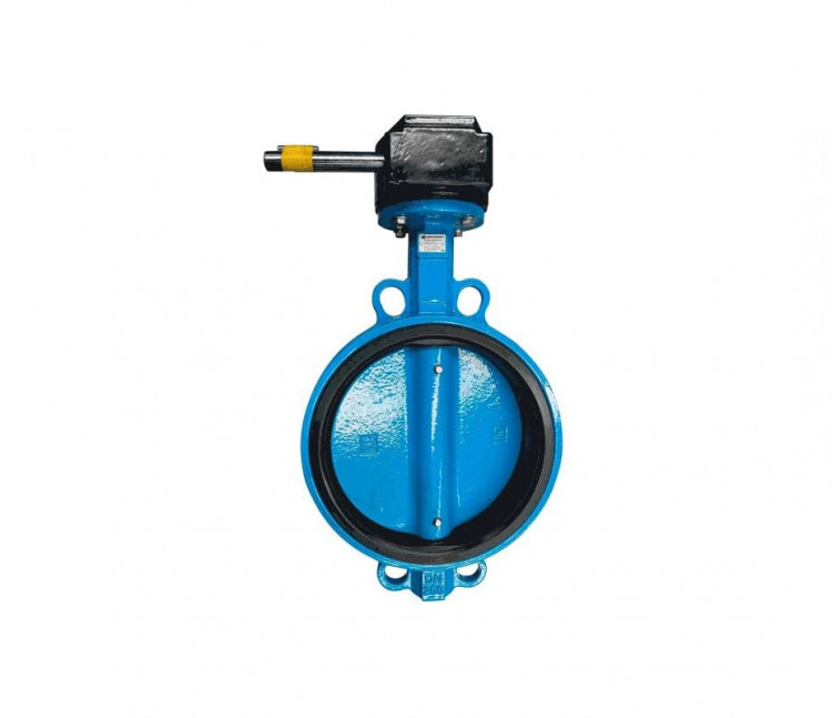 Затвор дисковый чугунный Benarmo 2050R DN 250 PN 10/16 поворотный межфланцевый с редуктором Рус