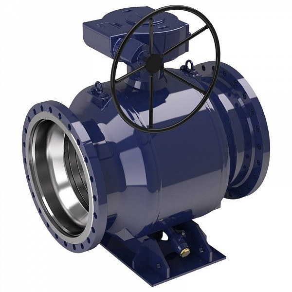 Кран шаровой Vexve 104xx1800 DN 800 PN 16 стальной стандартнопроходный под приварку для жидкости, с ручным редуктором 1