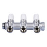 Коллектор распределительный Tiemme Maxima 1860011 3 отвода ВР-НР 3/4" DN 20 PN 10 с регулирующими клапанами модульный 2