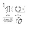Латунная футорка VALTEC 3/4" х 1/4" VTr.581.N.0502 5