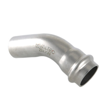 Угольник 45 градусов VALTEC VTi.958.I DN 108 PN 16 однораструбный нержавеющая сталь