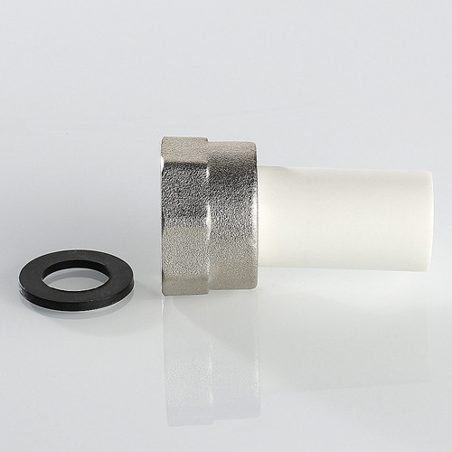 Штуцер VALTEC VTp.722 ВР 1 1/4" DN 32 PN 25 с накидной гайкой полипропиленовый комбинированный 3
