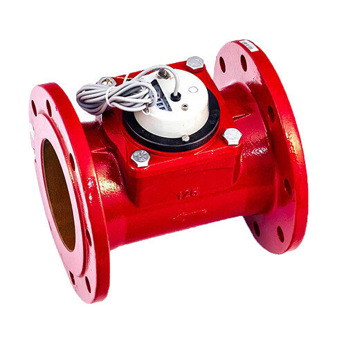 Счетчик для горячей воды Тепловодомер ВСТН-125 турбинный фланцевый с импульсным выходом