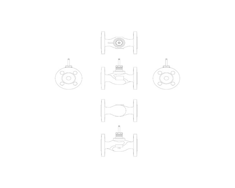 Клапан регулирующий VF 2 Ду 80 Ру 16 Danfoss двухходовой 3