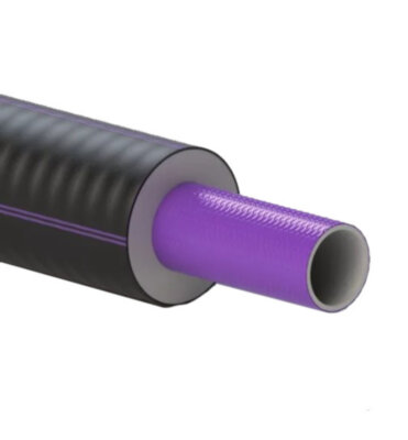 Гибкая труба в ППУ изоляции ИЗОПРОФЛЕКС-75А ПЭ-РТ Р 1,0 Мпа 40/75