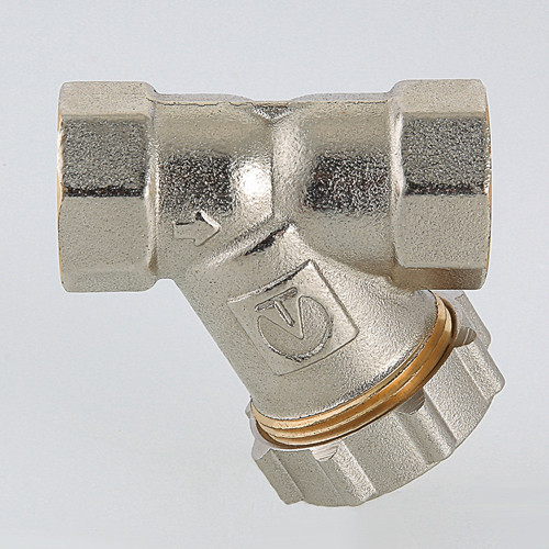 Фильтр механической очистки VALTEC VT.193 ВР 3/4" DN 20 PN 20 косой с заглушкой латунный 9