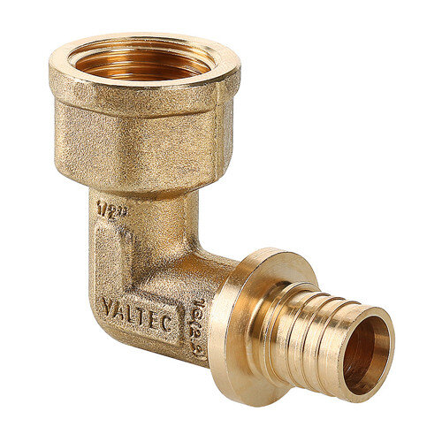 Угольник 90 градусов VALTEC VTm.452.BG ВР 1/2" DN 16x15 PN 16 латунный универсальный