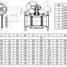Кран шаровой Danfoss JiP Premium FF WG DN 400 PN 16 стальной стандартнопроходный фланцевый с ручным редуктором 2