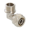 Угольник 90 градусов VALTEC VTm.353 НР 1/2" DN 20x15 PN 10 латунный никелированный 1
