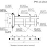 Коллектор распределительный GIDRUSS BMSS-40-4DU 4-х контурный НР 3/4" Ду 20 Ру 6 балансировочный 2