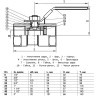 Кран шаровой Benarmo 4010H DN 50 PN 63 нержавеющий неполнопроходный резьбовой L=99мм 2