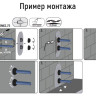 Гидроизоляционная мембрана HL800.2/63-75 2xDN63/75 для прохода через фундамент, полимербитумное полотно 3