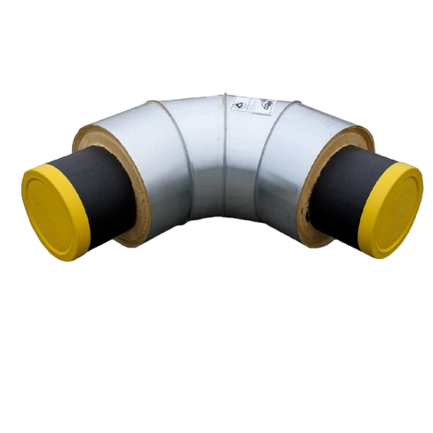Отвод стальной в изоляции ППУ-ОЦ 45 градусов 133х5,0/250