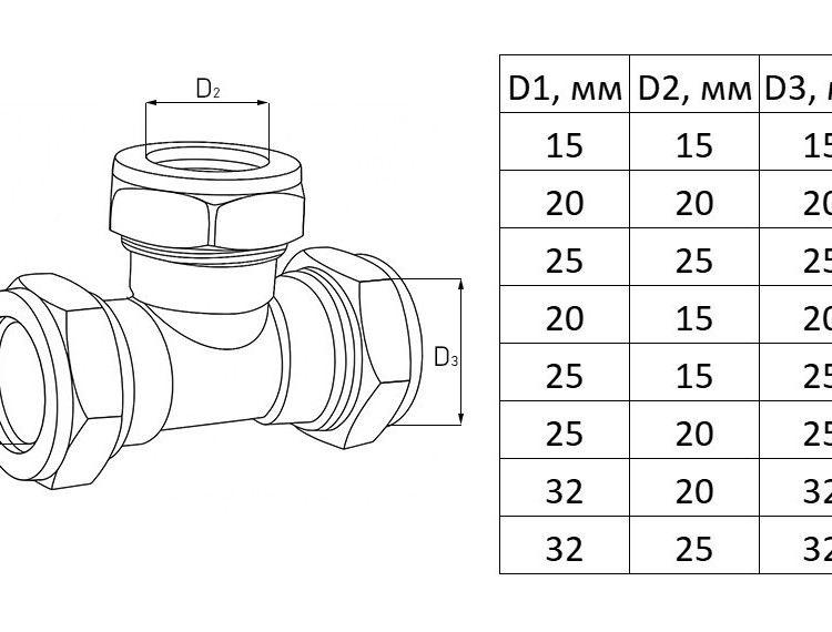 Тройник соединительный Stahlmann 20x20x20 EF 2