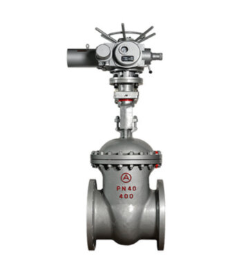 Задвижка 30нж915нж Ду250 Ру 40 нержавеющая с электроприводом