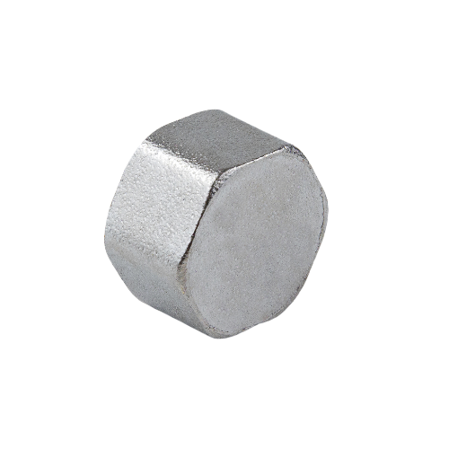 Заглушка латунная Aquasfera 9016 DN 15 PN 40 резьба - 1/2'', покрытие - никель, резьбовая ВР, 9016-01