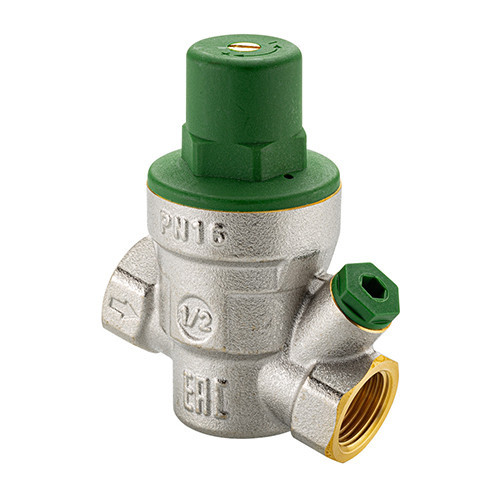 Редуктор давления VALTEC VT.089.N.04 1/2'' DN 15 PN 16 мембранный, регулируемый, латунный с никелевым покрытием