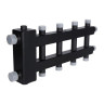 Коллектор распределительный ROMMER RDG-0060-024025 5-ти контурный НР 1 1/4" Ду 32 Ру 4 дублёр компакт с гидравлическим разделителем 1