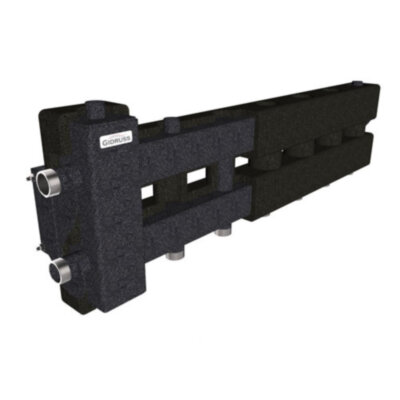 Коллектор распределительный GIDRUSS BM-60-4D.EPP 4-х контурный НР 1" Ду 25 Ру 6 балансировочный в термоизоляции