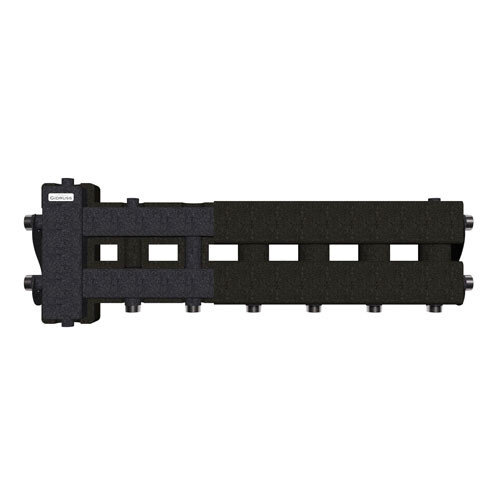 Коллектор распределительный GIDRUSS BM-60-4D.EPP 4-х контурный НР 1" Ду 25 Ру 6 балансировочный в термоизоляции