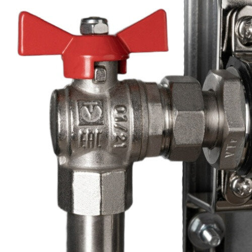 Узел квартирный коллекторный Valtec VT.GP.00005.ZL5 3/4" для систем водяного отопления, подключение слева, 5 выходов, без шкафа