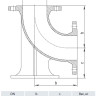 Пожарная подставка HAWLE 5049 DN 100 3