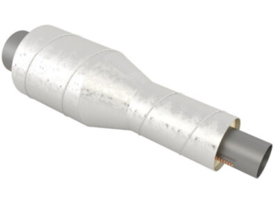 Переход стальной в изоляции ППУ-ОЦ 219х7,0/355-108х5,0/200