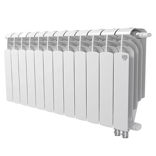 Радиатор биметаллический Royal Thermo Vittoria Super 500 VDR (12 секций) Bianco Traffico