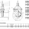 Задвижка AVK 50/60-015 DN 80 PN 10/16 клиновая фланцевая 2
