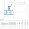 Кран шаровой Маршал 11с67п GAS PRO ЦР.00.1 DN 32/25 PN 40 стандартнопроходный муфтовый 2