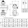 Кран шаровой ABRA BV11 SR ВР 1 1/4" DN 32 PN 40 с пневмоприводом нержавеющая сталь 2