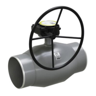 Кран шаровой цельносварной регулирующий LD КШ.Ц.П.Р.Regula 300.025 Ду 300 Ру 25 под приварку с редуктором